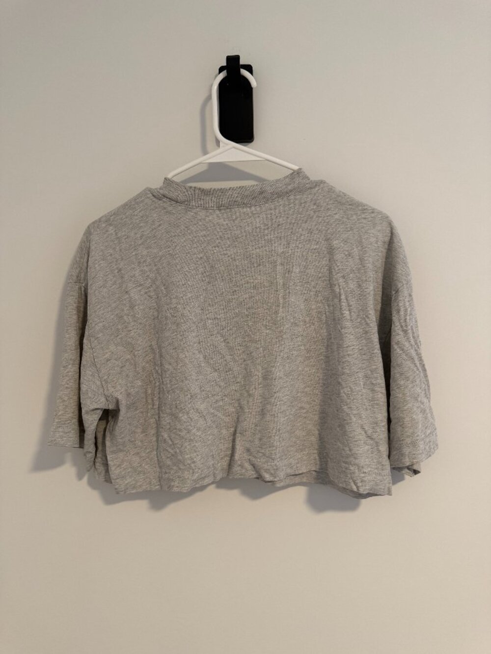 Abercrombie & Fitch Gray Oversized Crop Tee XS